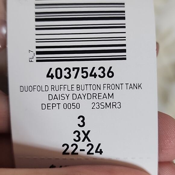 Torrid Daisy Daydream Duofold Ruffle Button Front Tank, NWT, 3X - Picture 6 of 8